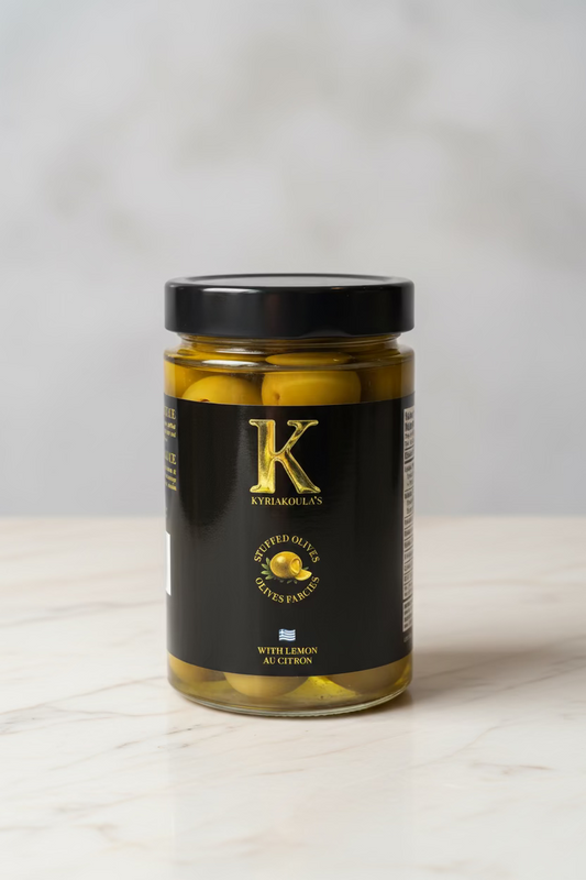 Halkidiki olives stuffed with lemon